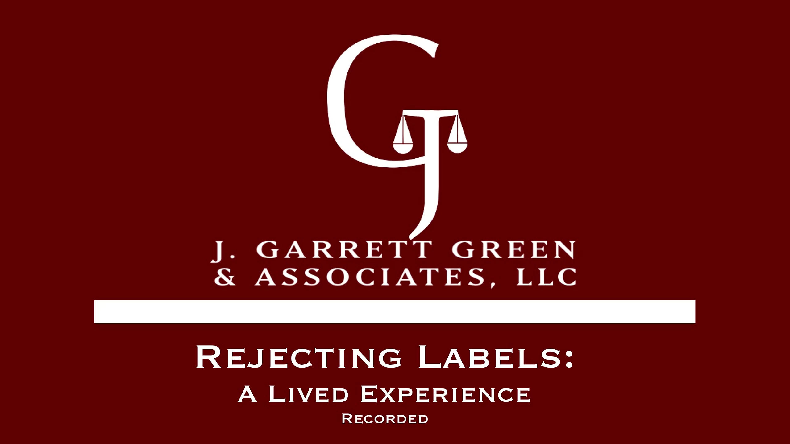 [Crisis Intervention Training] - Rejecting Labels: A Lived Experience